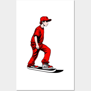 Skateboarder Posters and Art